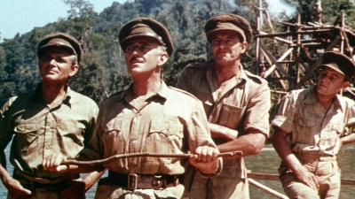 A still from the film Bridge on the River Kwai.